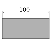 Полоса горячекатаная 100х6, длина 6 м, марка Ст3