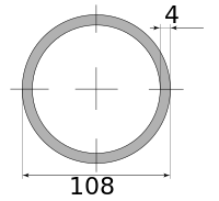 Трубы г/д 108х4, марка Ст10