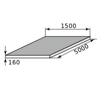 Лист г/к горячекатанный 160х1500х5000, марка Ст3