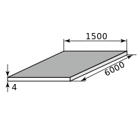 Лист нержав г/к 4х1500х6000, марка AISI 310S