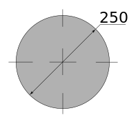 Круг горячекатаный 250, марка Ст3