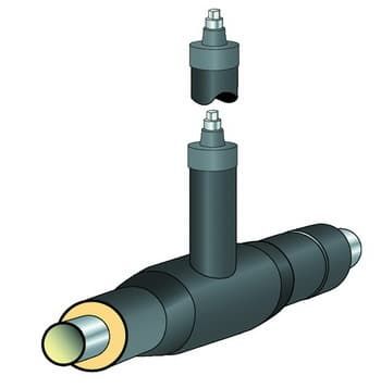 Кран шаровой в изоляции ППУ-ПЭ-1 Н=1 стальной 150