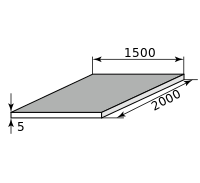 Лист г/к горячекатанный низколегир 5х1500х2000, марка 09Г2С-15