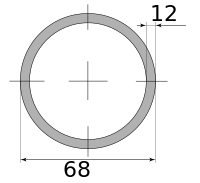 Трубы г/д 68х12, марка Ст10