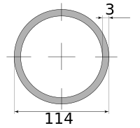 Трубы электросварные 114х3 10000-12000