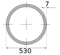 Трубы электросварные 530х7 10000-12000