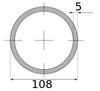 Трубы г/д 108х5 09Г2С, марка 09Г2С