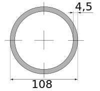 Трубы г/д 108х4.5, марка Ст20