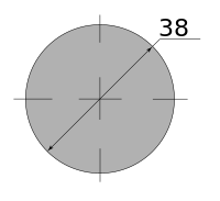 Круг горячекатаный 38, марка Ст3