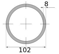 Трубы г/д 102х8, марка Ст10