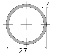 Трубы х/д 27х2