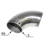 Отводы нержавеющие 90° 89х5 17375-01, марка 12Х18Н10Т