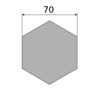 Сталь сорт нерж никел шестигранник х/т 70 h11 (Калиброванный), марка 12Х18Н10Т AISI 321