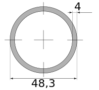 Трубы г/д 48.3х4, марка Ст20